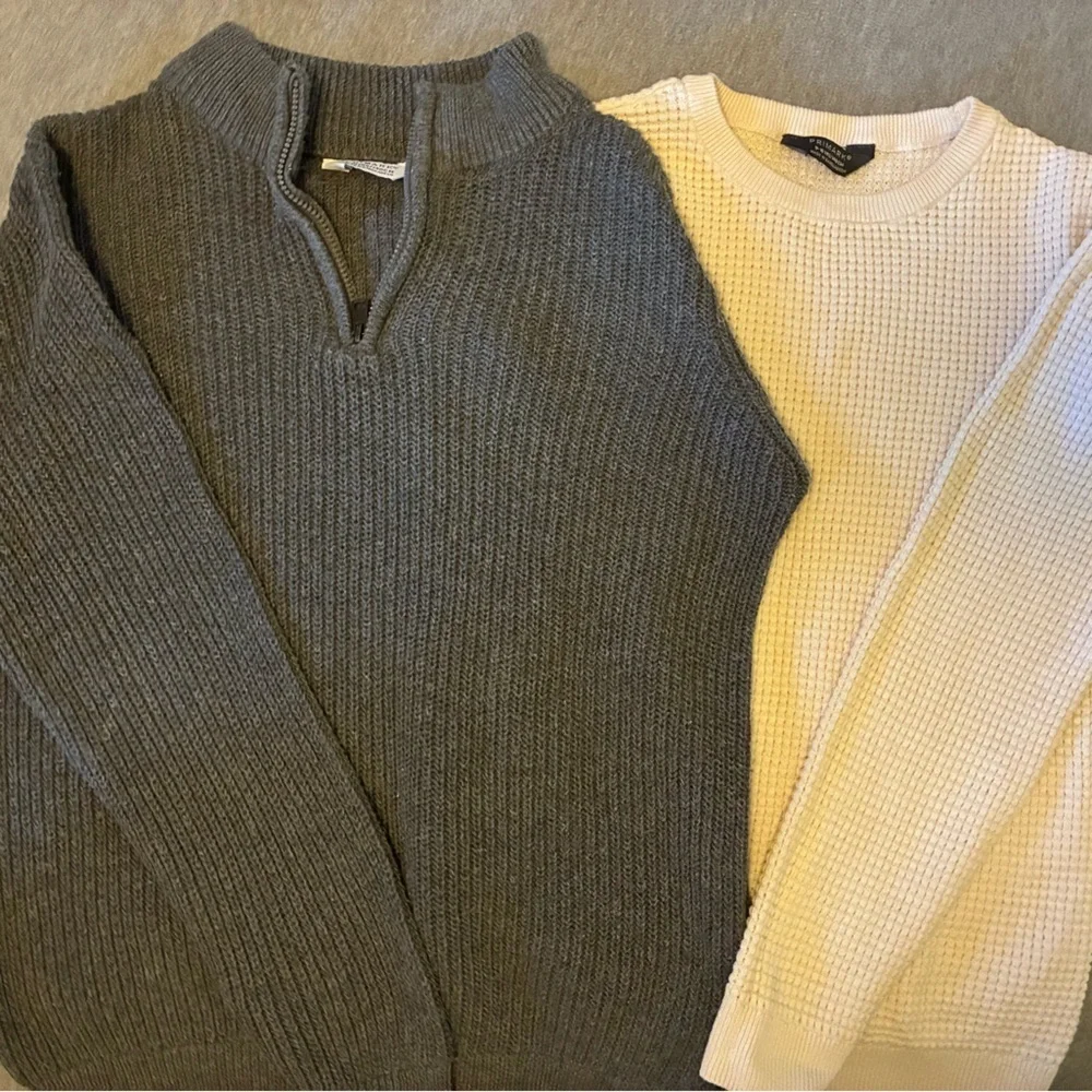 Gray, Green & Cream Sweater Bundle